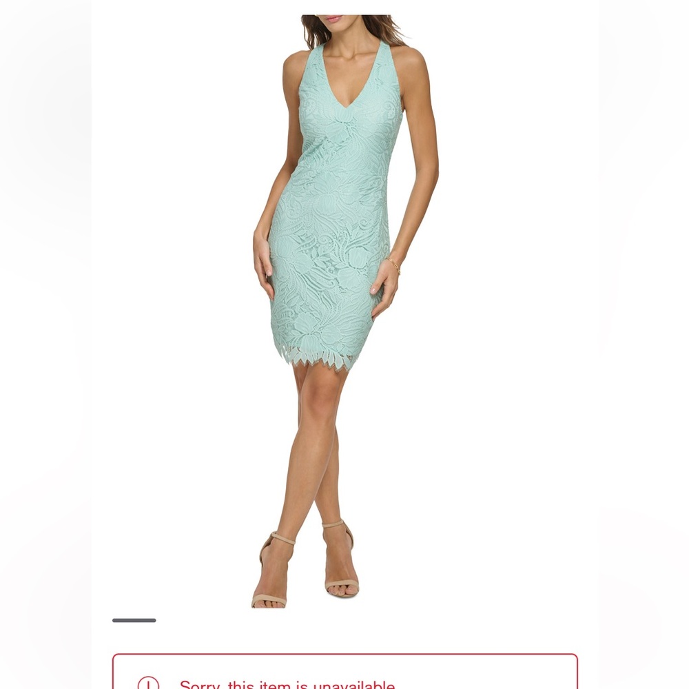 Guess Womens Lace Bodycon Dress